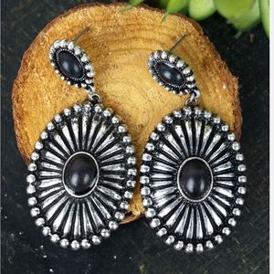 Black Austin Nights Earrings, New!